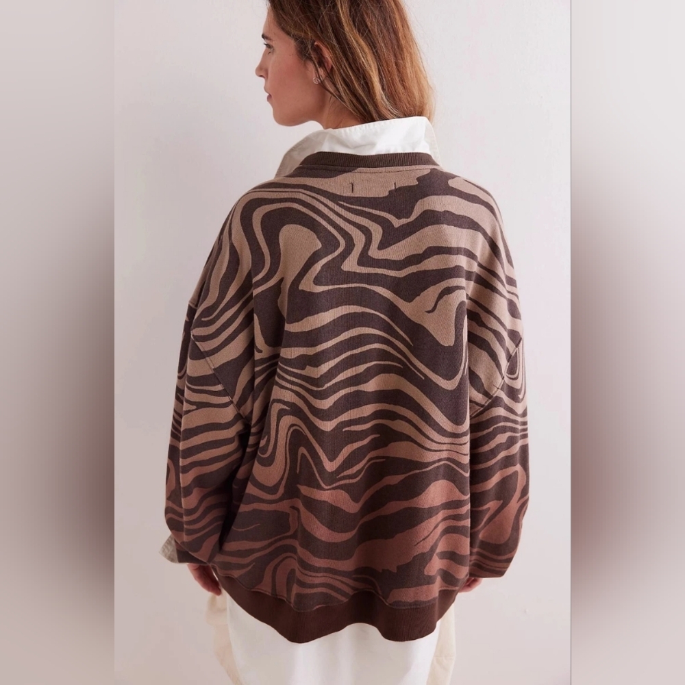 Free People Classic Printed Crewneck - Picture 3 of 4